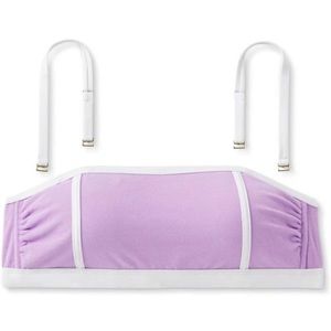 New purple bandeau bikini top w optional straps size 1X